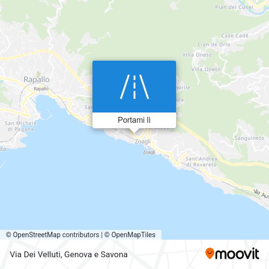 Mappa Via Dei Velluti