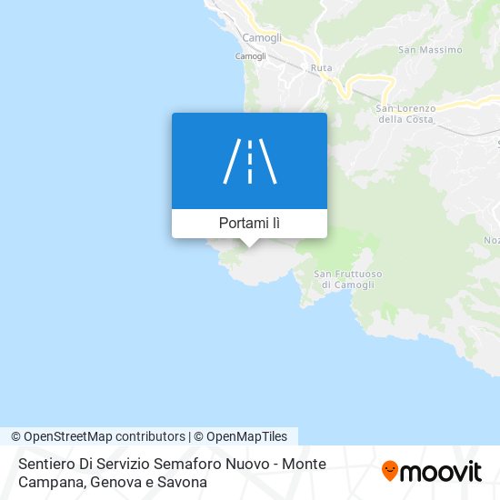 Mappa Sentiero Di Servizio Semaforo Nuovo - Monte Campana