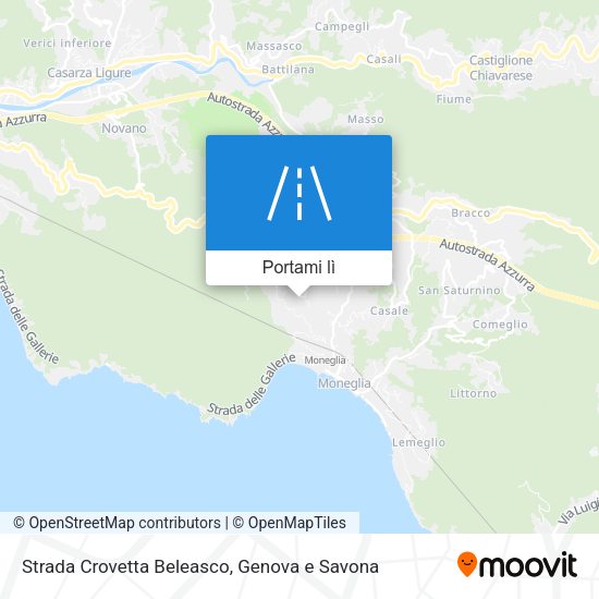 Mappa Strada Crovetta Beleasco
