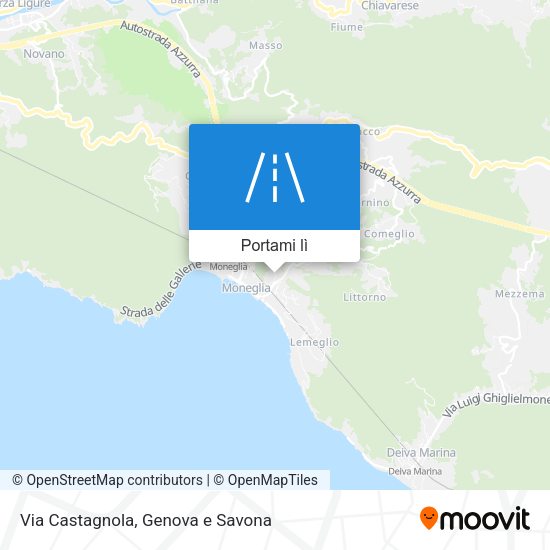 Mappa Via Castagnola