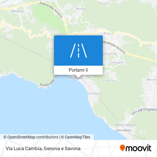 Mappa Via Luca Cambia