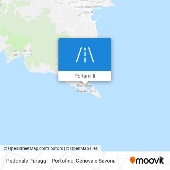 Mappa Pedonale Paraggi - Portofino