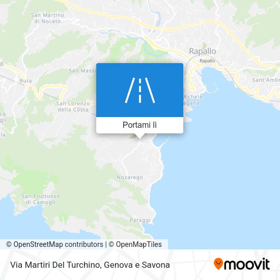 Mappa Via Martiri Del Turchino