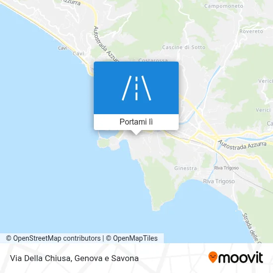 Mappa Via Della Chiusa