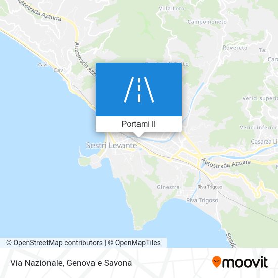 Mappa Via Nazionale