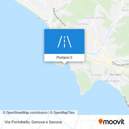 Mappa Via Portobello
