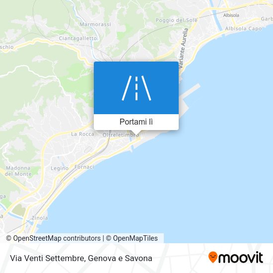 Mappa Via Venti Settembre