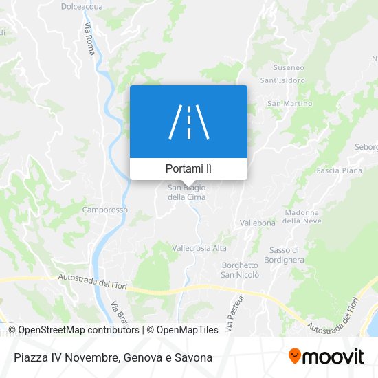 Mappa Piazza IV Novembre