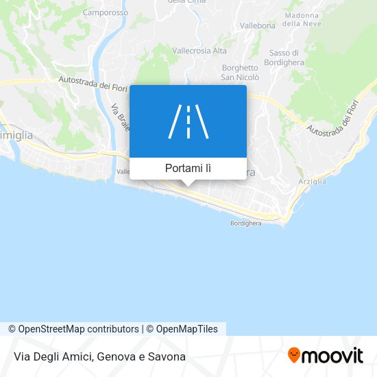 Mappa Via Degli Amici