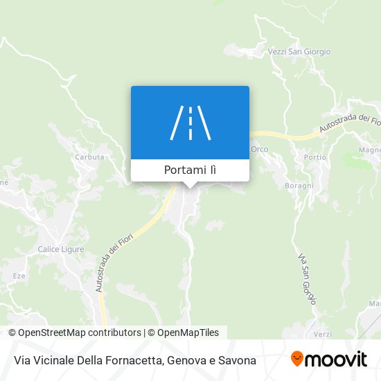 Mappa Via Vicinale Della Fornacetta
