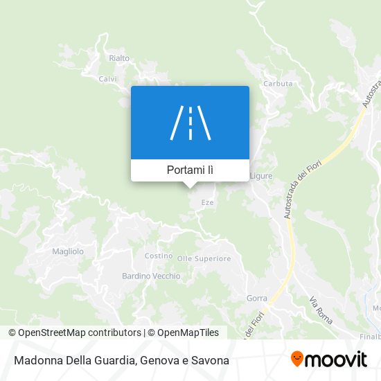 Mappa Madonna Della Guardia