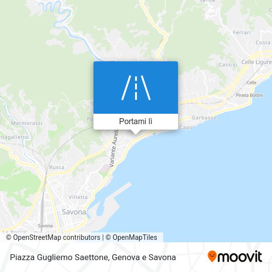 Mappa Piazza Gugliemo Saettone