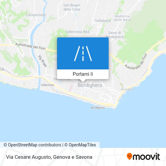 Mappa Via Cesare Augusto