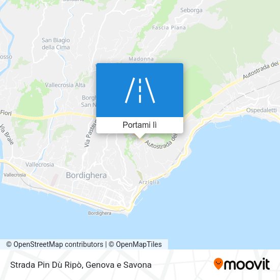 Mappa Strada Pin Dù Ripò
