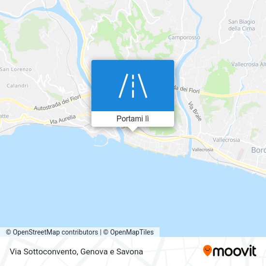 Mappa Via Sottoconvento