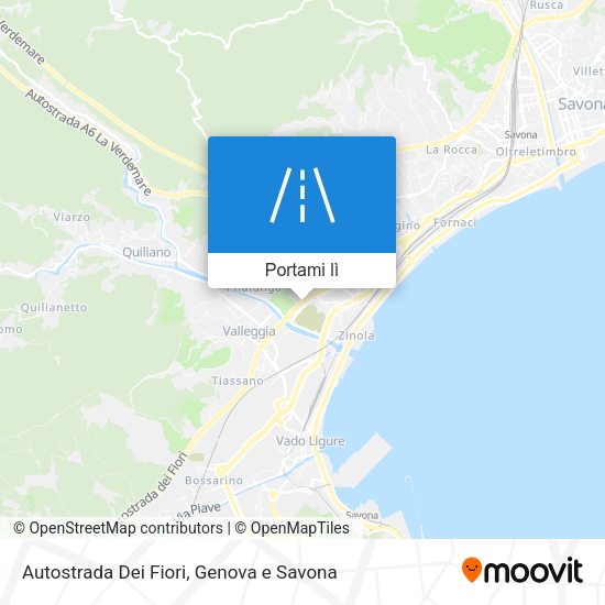Mappa Autostrada Dei Fiori