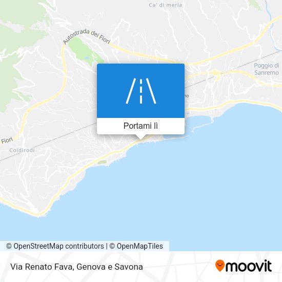Mappa Via Renato Fava