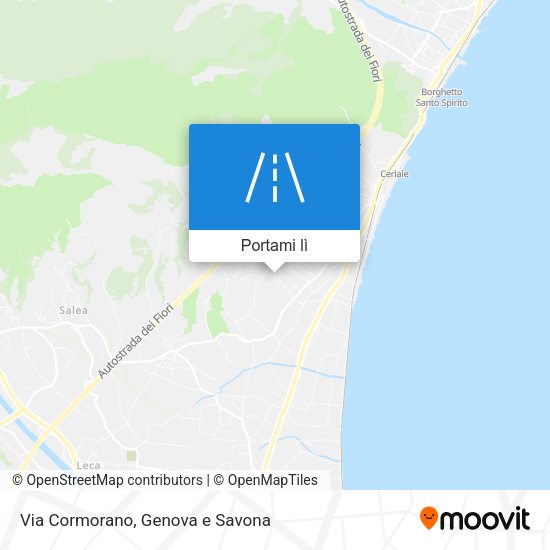 Mappa Via Cormorano