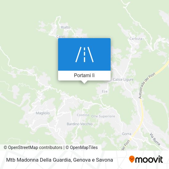 Mappa Mtb Madonna Della Guardia