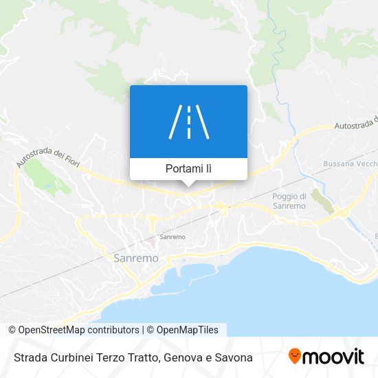Mappa Strada Curbinei Terzo Tratto