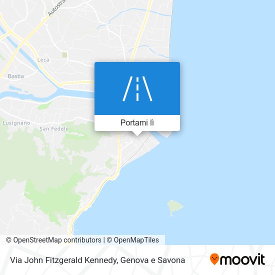 Mappa Via John Fitzgerald Kennedy