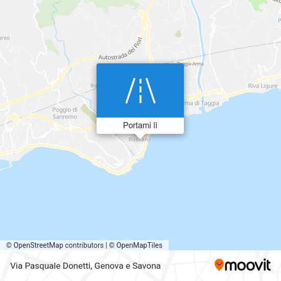 Mappa Via Pasquale Donetti
