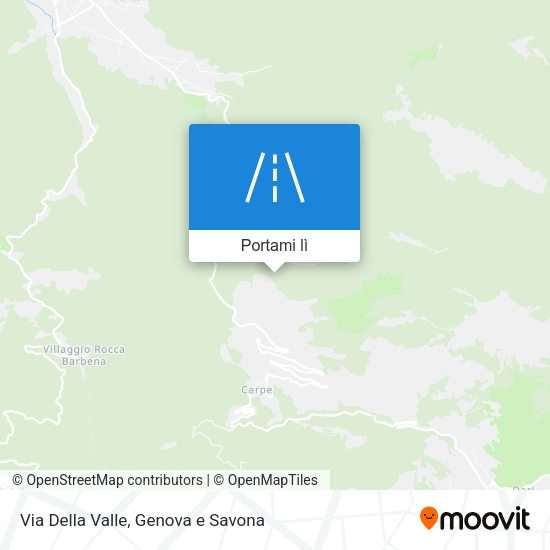 Mappa Via Della Valle