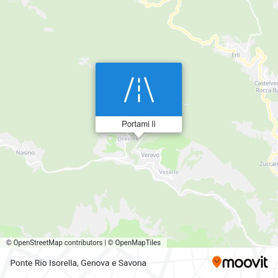 Mappa Ponte Rio Isorella