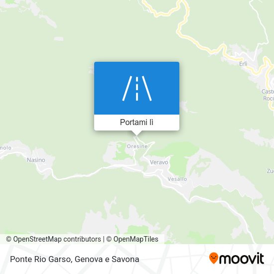 Mappa Ponte Rio Garso