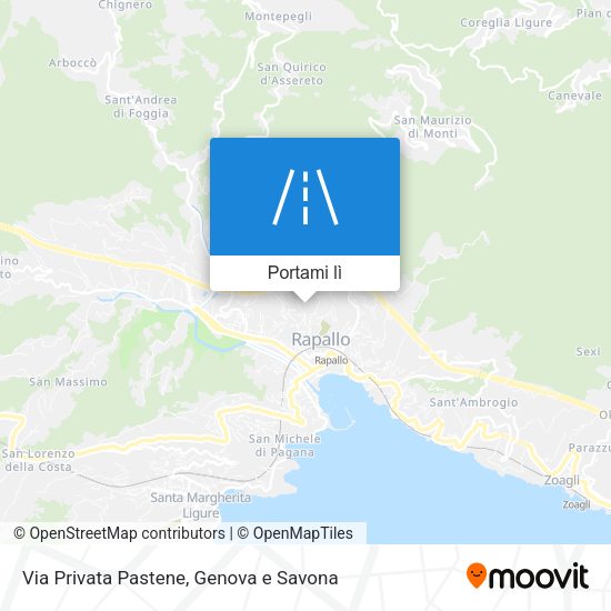 Mappa Via Privata Pastene
