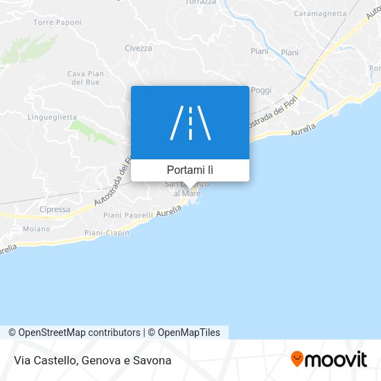 Mappa Via Castello