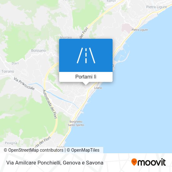 Mappa Via Amilcare Ponchielli