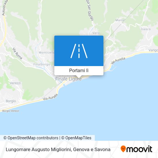 Mappa Lungomare Augusto Migliorini