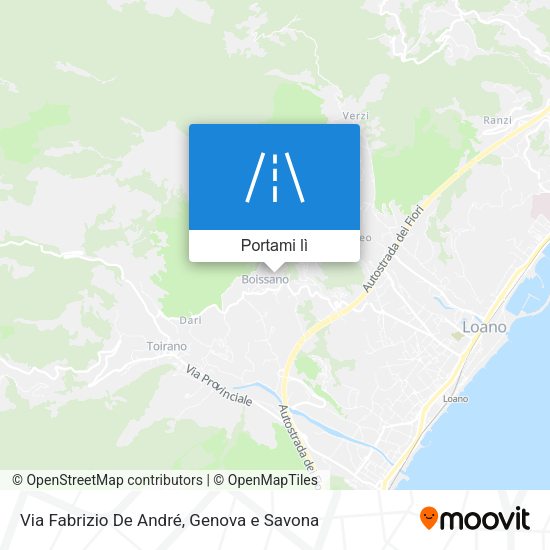 Mappa Via Fabrizio De André