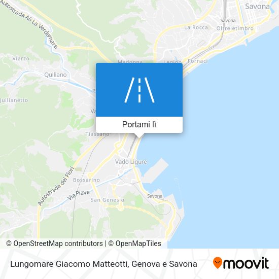 Mappa Lungomare Giacomo Matteotti