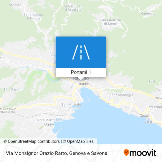 Mappa Via Monsignor Orazio Ratto