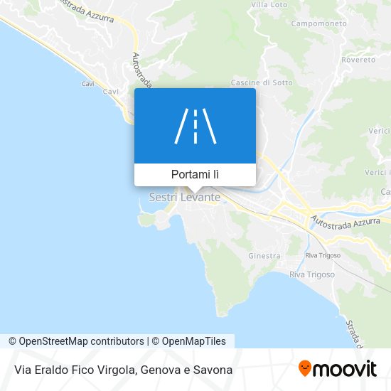 Mappa Via Eraldo Fico Virgola