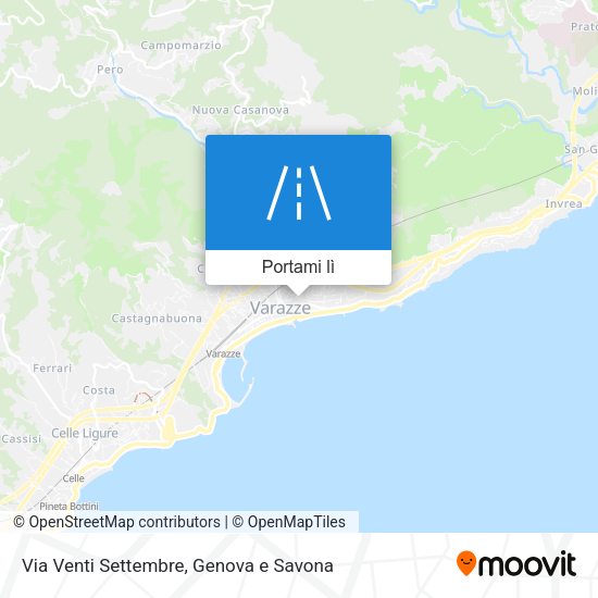Mappa Via Venti Settembre