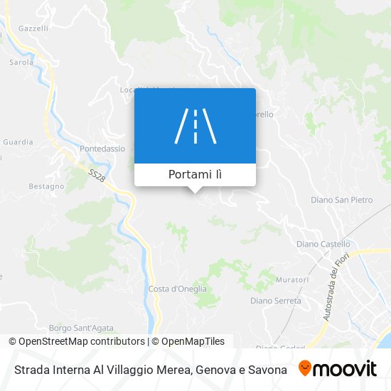 Mappa Strada Interna Al Villaggio Merea
