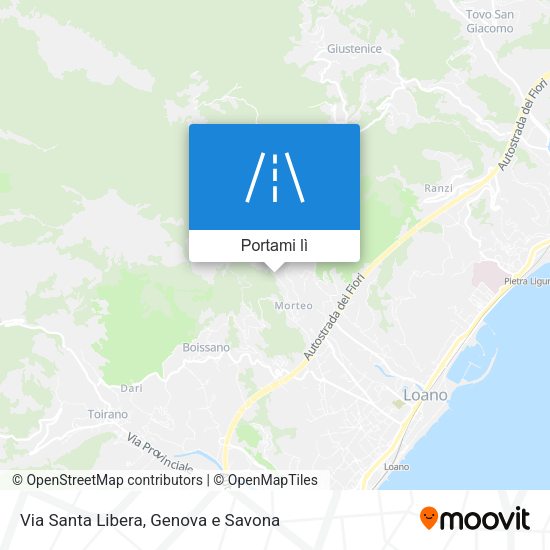 Mappa Via Santa Libera