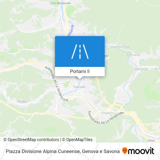 Mappa Piazza Divisione Alpina Cuneense
