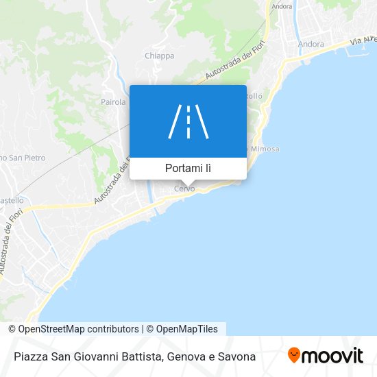 Mappa Piazza San Giovanni Battista