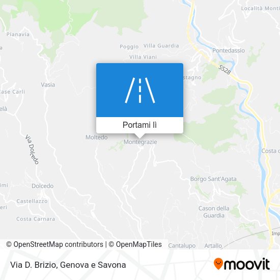 Mappa Via D. Brizio