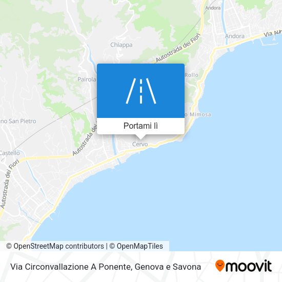 Mappa Via Circonvallazione A Ponente