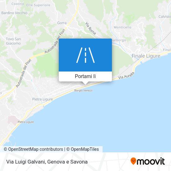 Mappa Via Luigi Galvani