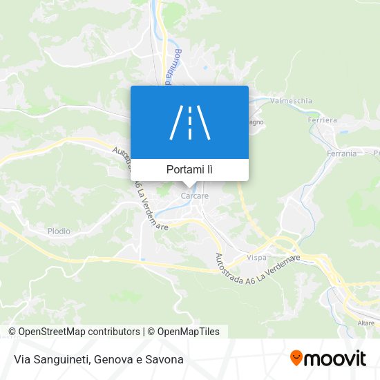 Mappa Via Sanguineti