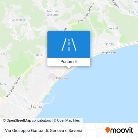 Mappa Via Giuseppe Garibaldi