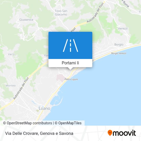 Mappa Via Delle Crovare