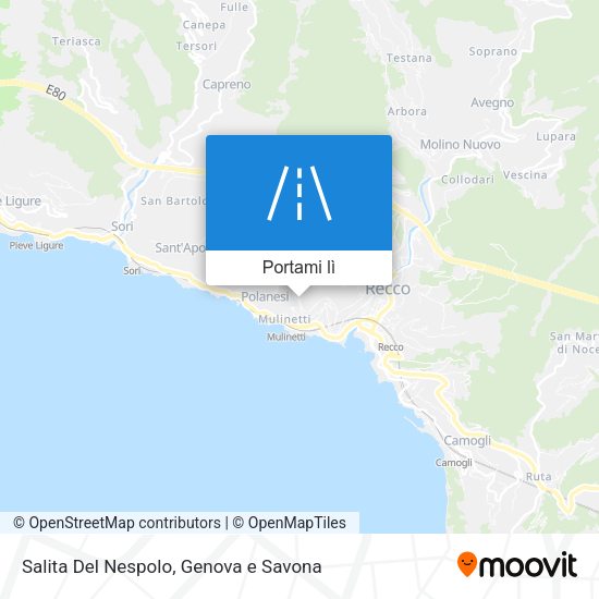 Mappa Salita Del Nespolo