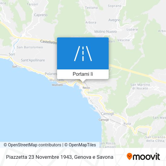 Mappa Piazzetta 23 Novembre 1943